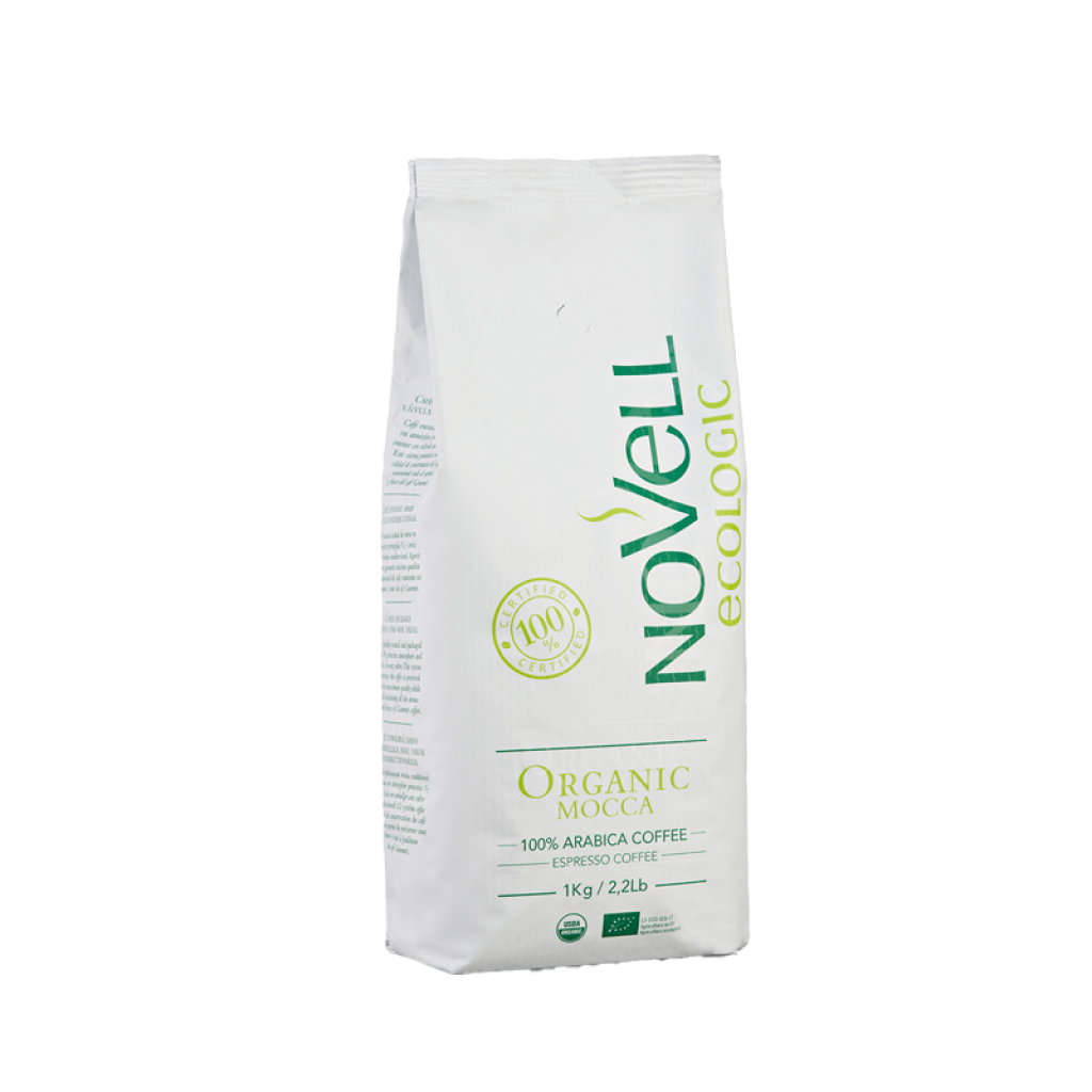 نوفيل كوفي قهوة عضوية محمصة كاملة - موكا جورميت  1 كجم * 1 حبة