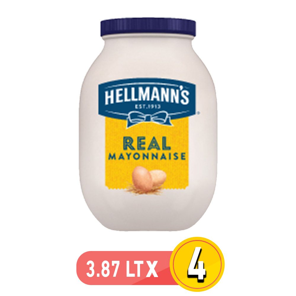 هيلمنز ريل مايونيز (Hellmanns Real Mayonnaise) 3.63 لتر  4 حبة